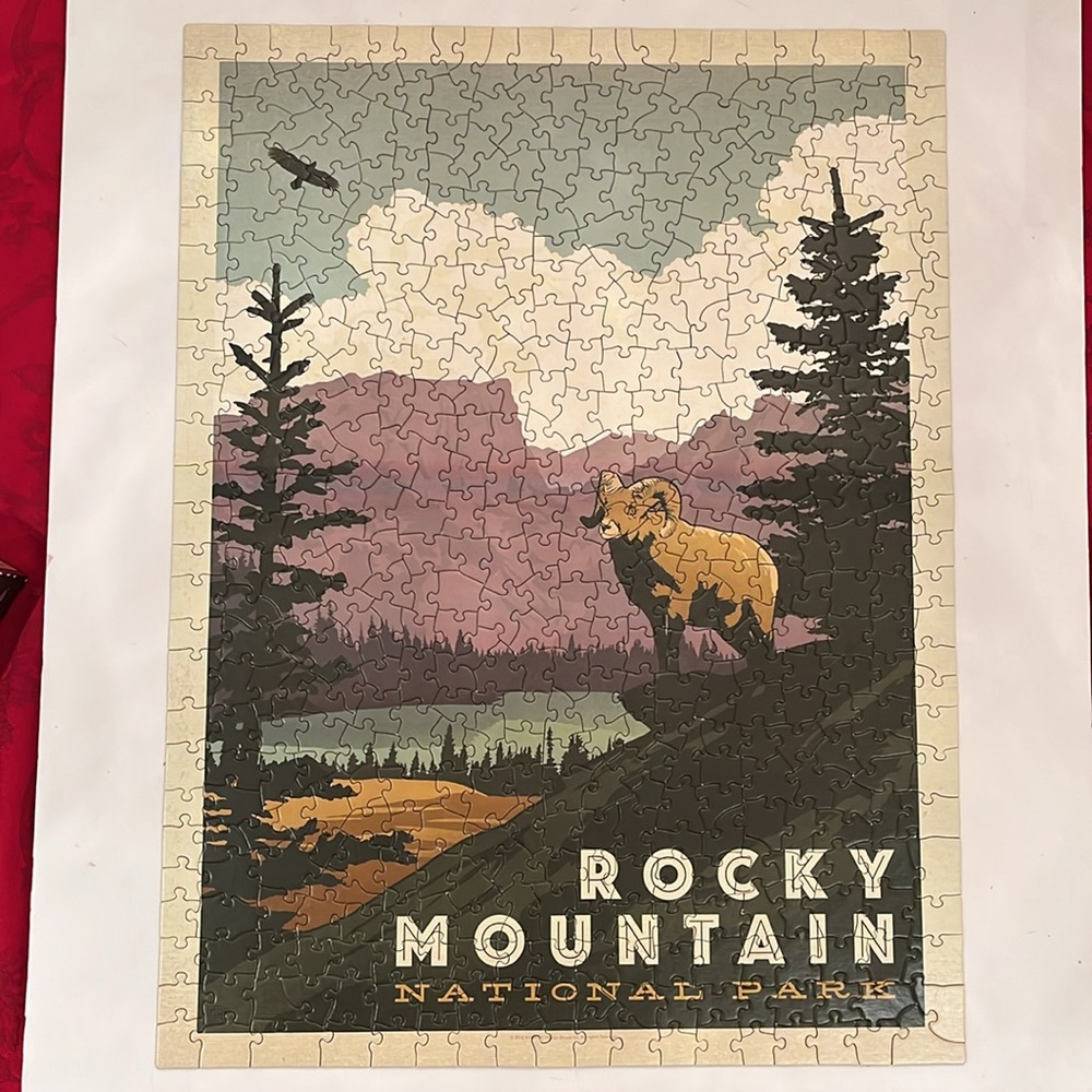 EUC Rocky Mountain National Park 500 Pieces Puzzle, True South Co. - Picture 2 of 7